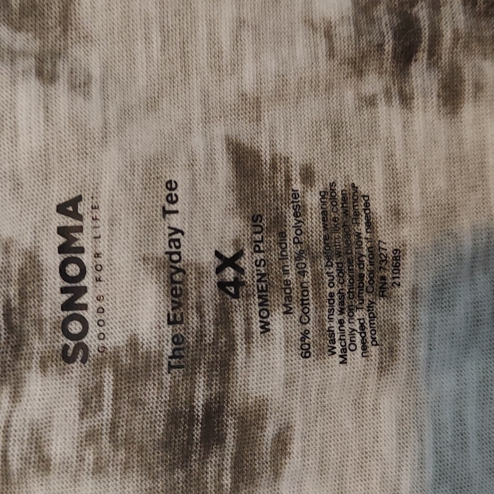Sonoma Tie-Dye Everyday Tee - Picture 2 of 4